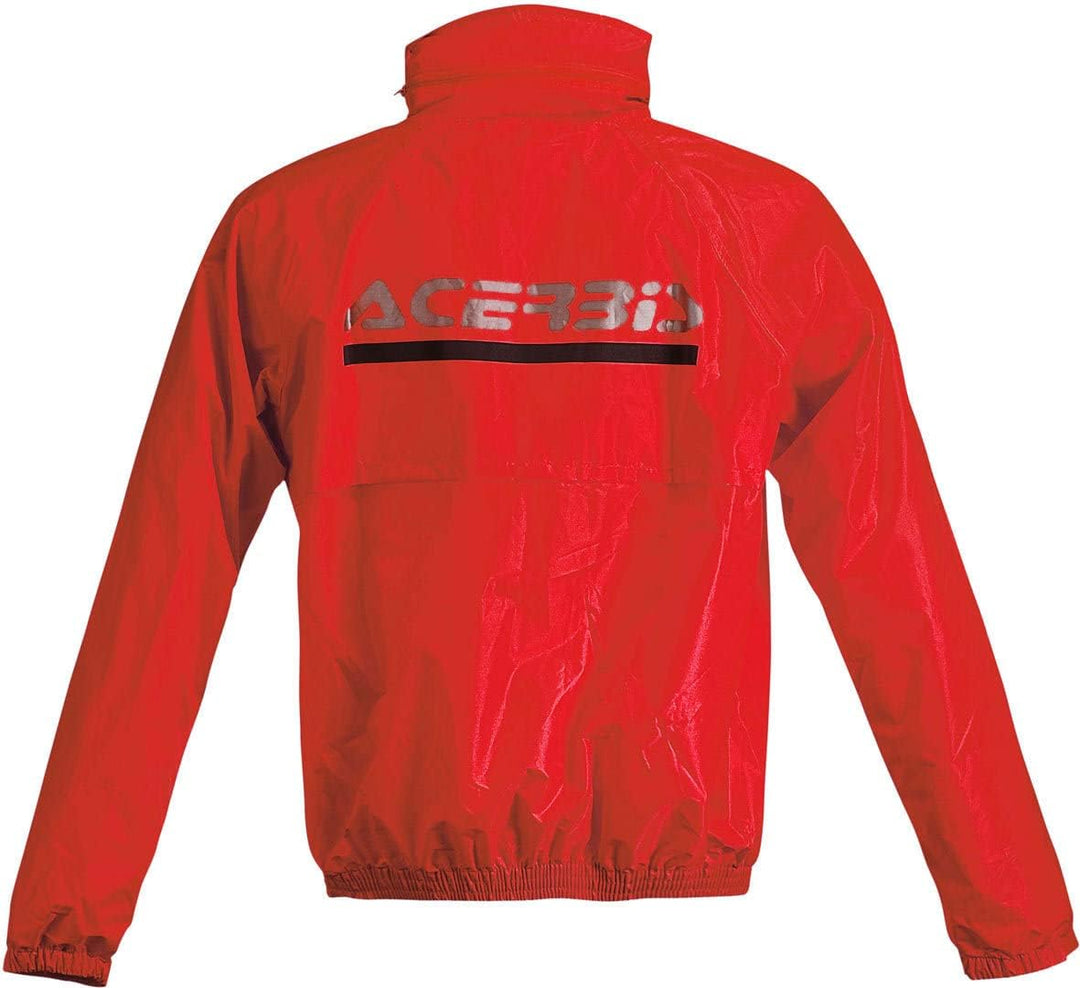 ACERBIS Unisex Logo Regenanzug 2 Stück Jacke, Rot/Schwarz, 3XL