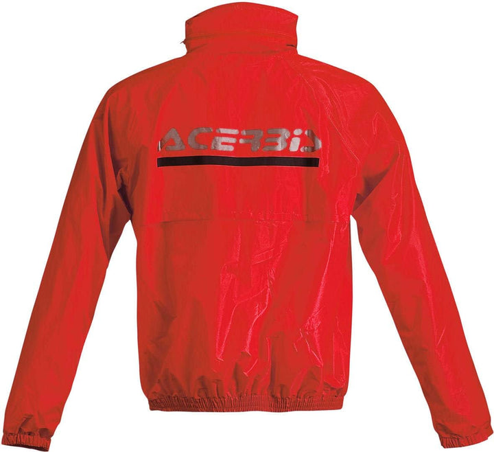 ACERBIS Unisex Logo Regenanzug 2 Stück Jacke, Rot/Schwarz, 3XL