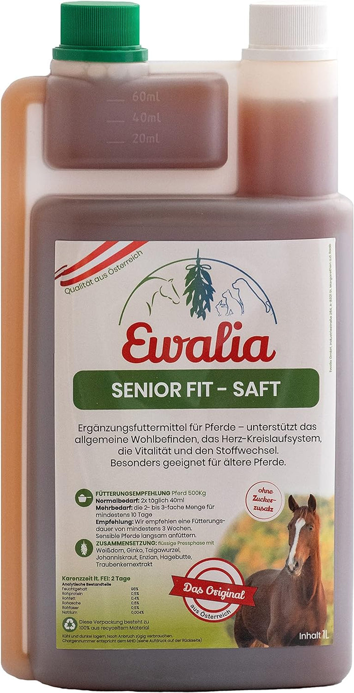 Ewalia Senior Fit - Saft für Pferde - Doppelpack - 2 x 1 L