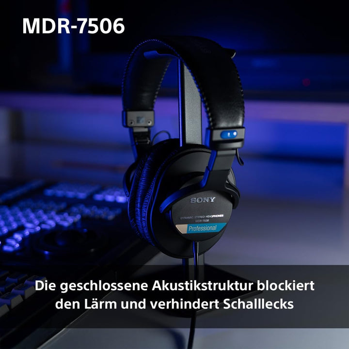Sony MDR-7506 Studio-Kopfhörer geschlossen Single, Single