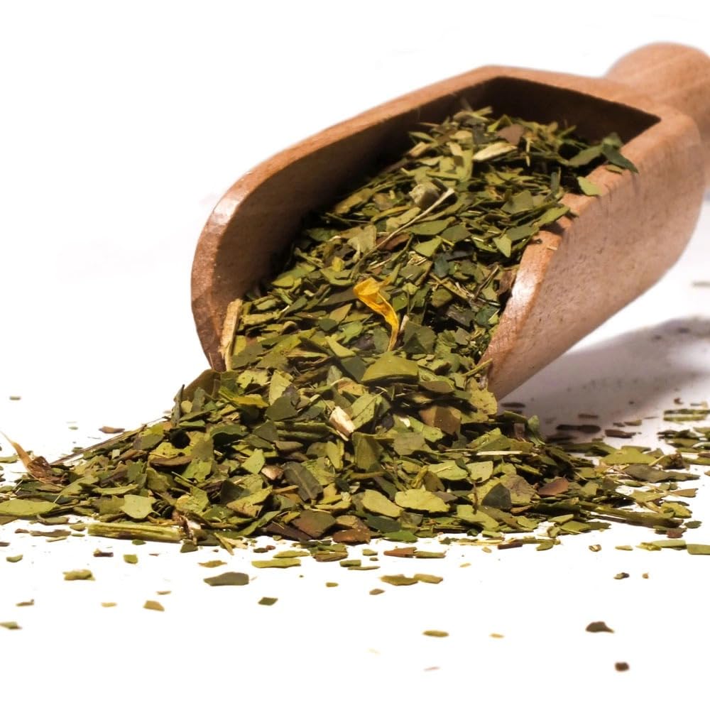 Mate Tee Bio Set Verde Mate - Yerba Mate Energia Organica 400g - aus Brasilien - 5mm Grobe Blätter -