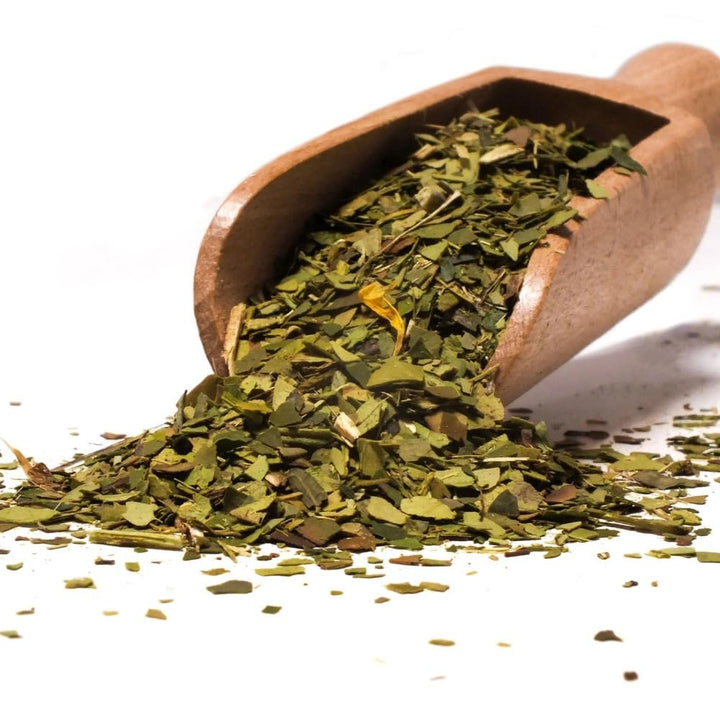 Mate Tee Bio Set Verde Mate - Yerba Mate Energia Organica 400g - aus Brasilien - 5mm Grobe Blätter -