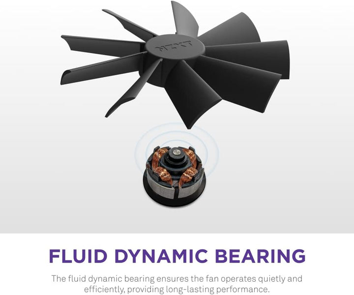 NZXT F120 RGB Duo – 120 mm doppelseitiger RGB-Lüfter – 20 individuell adressierbare LEDs – ausgewoge