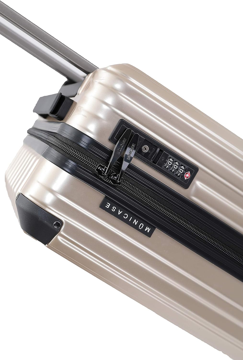 Münicase M816 TSA-Schloss Koffer Reisekoffer Trolley Kofferset Hardschale Boardcase Handgepäck (Cham
