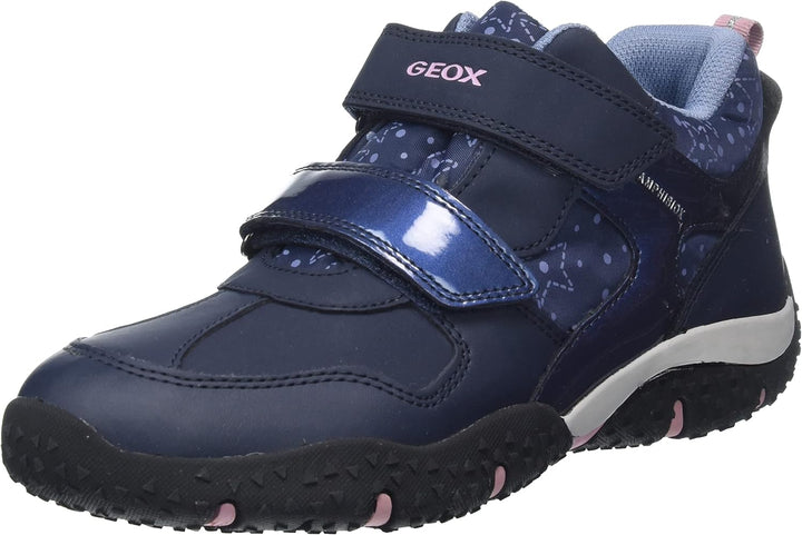 Geox Mädchen J Baltic B Girl ABX Low-Top 27 EU Navy Pink, 27 EU Navy Pink