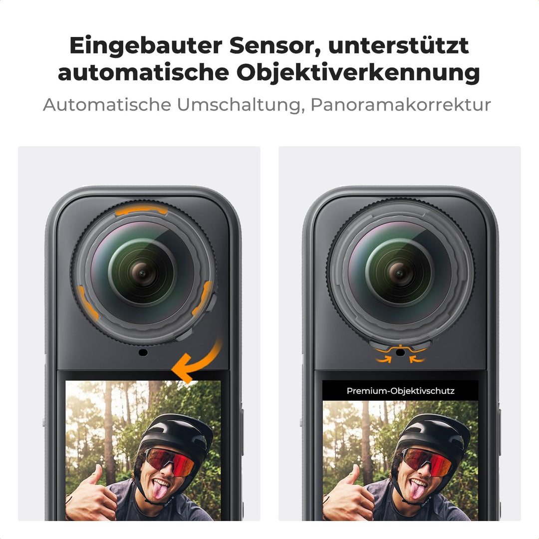 K&amp;F CONCEPT Premium-Objektivschutz, Optischer Linsenschutz für Insta360 X5, Premium-Objektivschutz