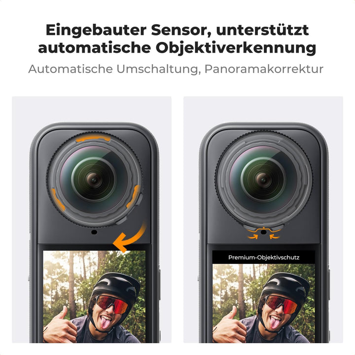 K&amp;F CONCEPT Premium-Objektivschutz, Optischer Linsenschutz für Insta360 X5, Premium-Objektivschutz