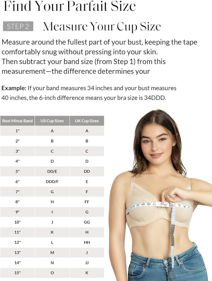 Parfait Damen Vollständige Abdeckung Minimizer BH 65E Cameo Rose, 65E Cameo Rose