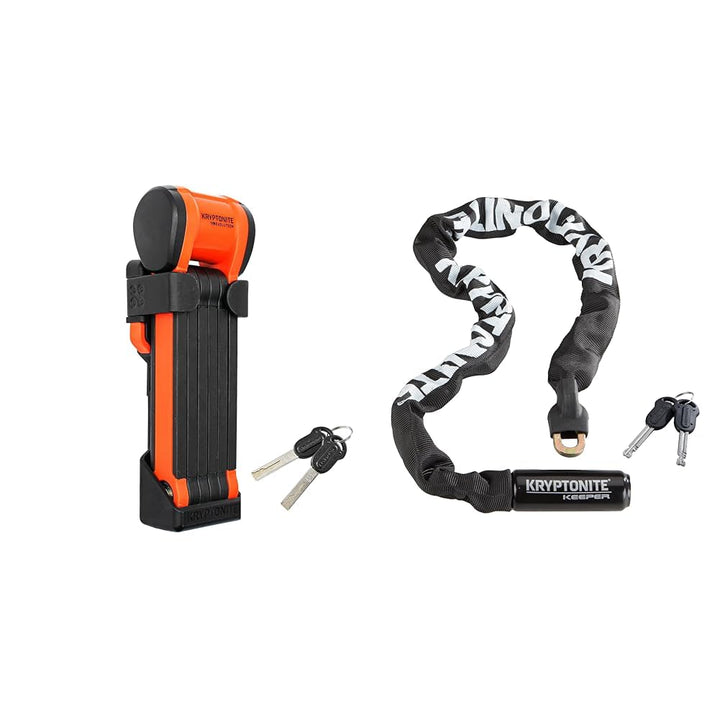 Kryptonite Evolution Schlösser Schwarz 5,4mm/90cm & 152080 Kabelschloss Keeper 785 Integrated Chain,