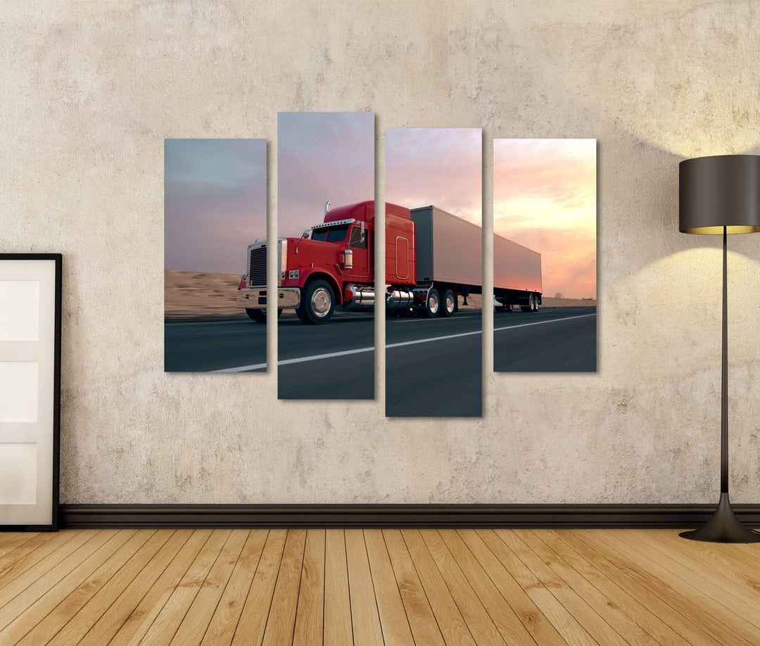 islandburner Bild auf Leinwand Lkw Auf Der Strasse Während Des Tages Bilder Wandbilder Poster Leinwa