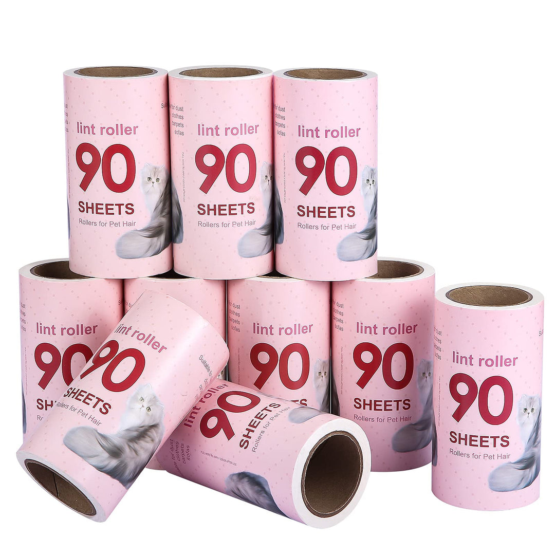 Fusselrolle Set [10pcs Rollen Ersatz] Haustier Fusselbürste Fusselrolle Tierhaare Tierhaarentferner