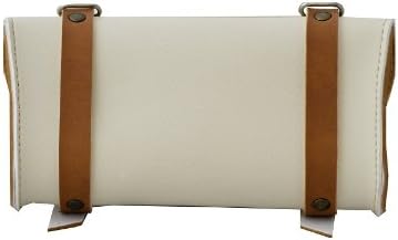 SATTELTASCHE Leder FAHRRADTASCHE WERKZEUGTASCHE MONTEGRAPPA Bicolor Crema (hell braun) - Made in Ita