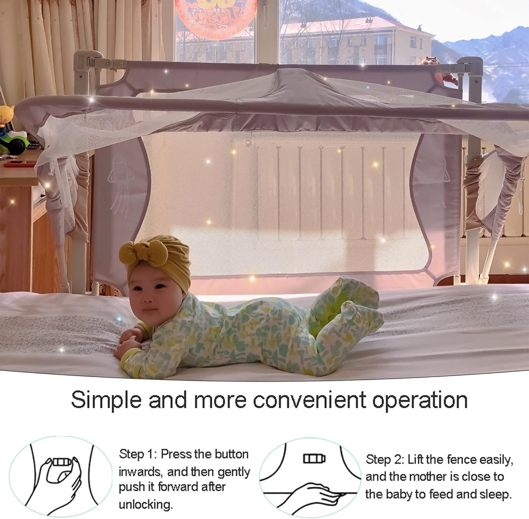 3 in 1 babybett,120x50cm,Babywiege,baby bett,Höhenverstellbares, beistellbett baby boxspringbett,mit