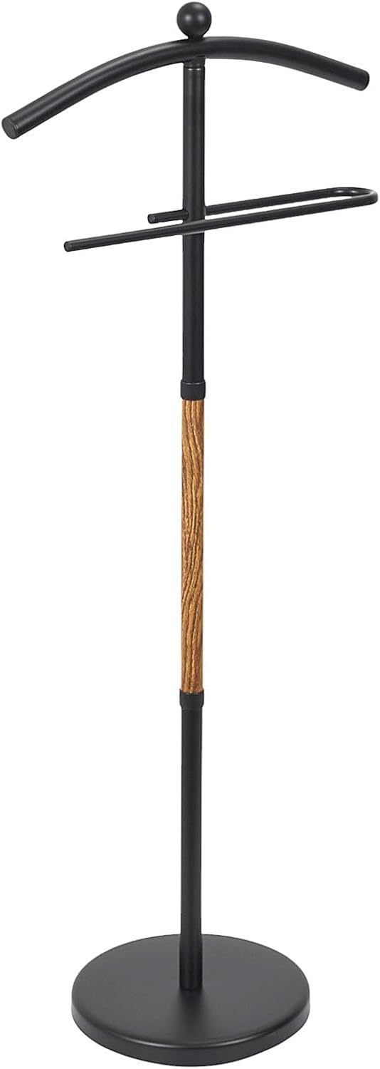 ICH SUCHE EINE Idee, RG0085, Eleganter Herrendiener in Holzoptik, praktische Aufbewahrung für Kleidu