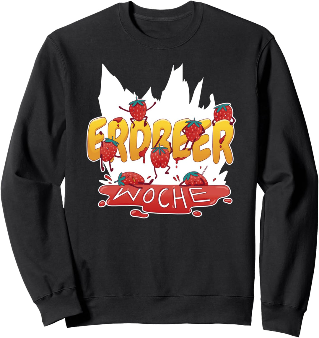 Erdbeere Kostüm Erdbeerwoche Früchte Erdbeere Sweatshirt