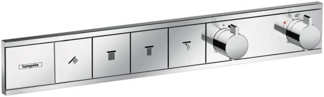 hansgrohe Unterputz Thermostat RainSelect (für 4 Funktionen) chrom Chrom 4 Funktionen, Chrom 4 Funkt