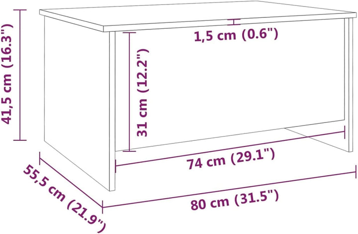Tidyard Couchtisch Kaffeetisch Sofatisch Beistelltisch Teetisch Wohnzimmertisch Esstisch Computertis