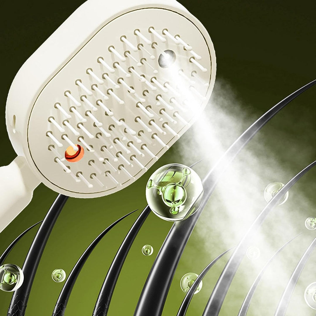 Wasserbürste für das Haar, Vibrationskamm mit Nebel, mit Licht, elektrisches Luftkissen und Sprühkam