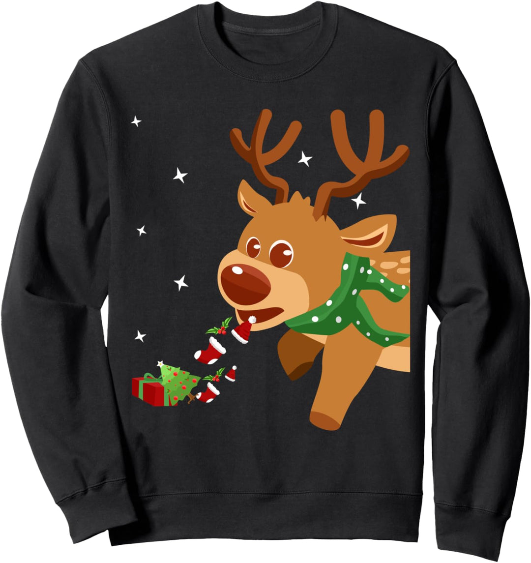 Lustiges Weihnachts Rentier Partnerlook Weihnachten Rentier Sweatshirt