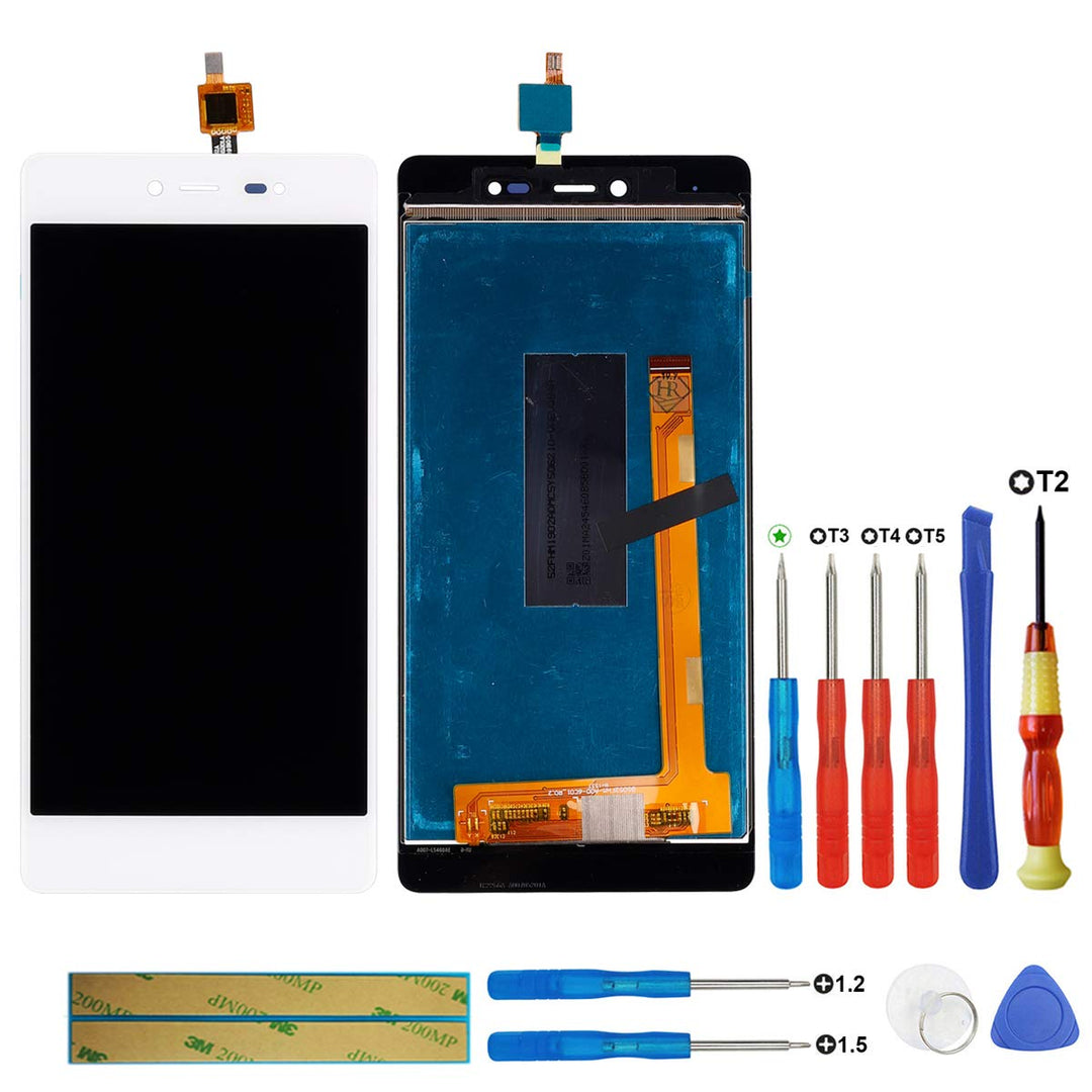 swark LCD Display Compatible with Wiko Fever Weisse (ohne Rahmen) Touchscreen Bildschirm Digitizer A