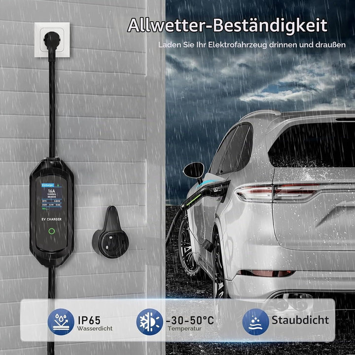 6M Typ 2 Ladekabel, 3.6kW Ladekabel Typ 2 Schuko, Ladekabel Elektroauto Typ 2 Schuko, 6/8/10/13/16A