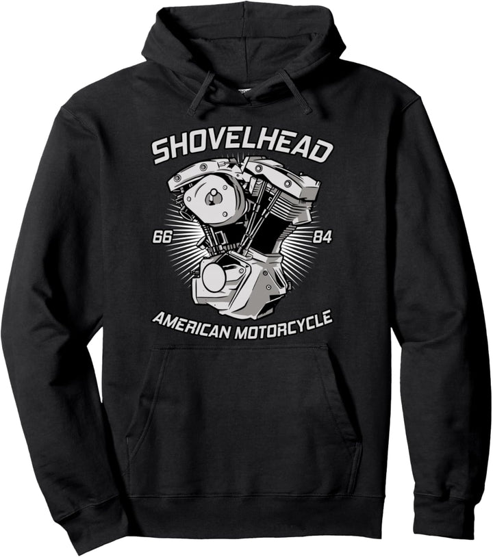 Oldschool HD VTwin Shovelhead I Motorrad Retro Biker Pullover Hoodie