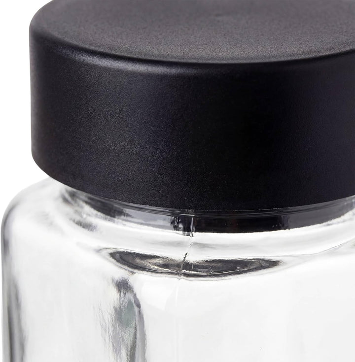 CLP Gewürzgläser eckig 24er Set (120ml), Gewürzstreuer klein mit Streueinsätzen und Etiketten, inkl.