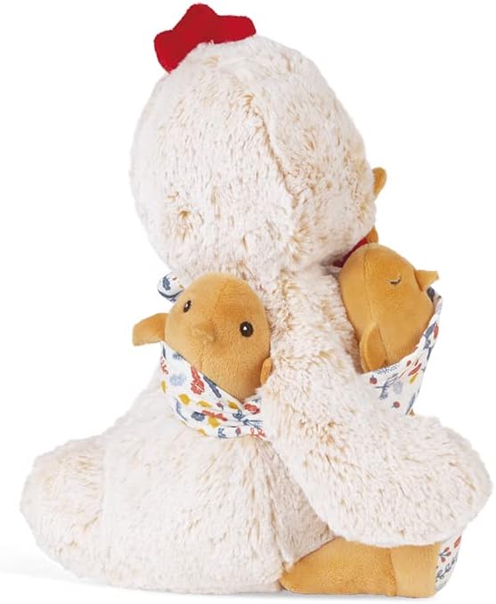 KALOO - Linoo - Plüschtier Papa Hahn Paul und Sein Baby, 35 cm - ab der Geburt K971001 Papa Henne Pa