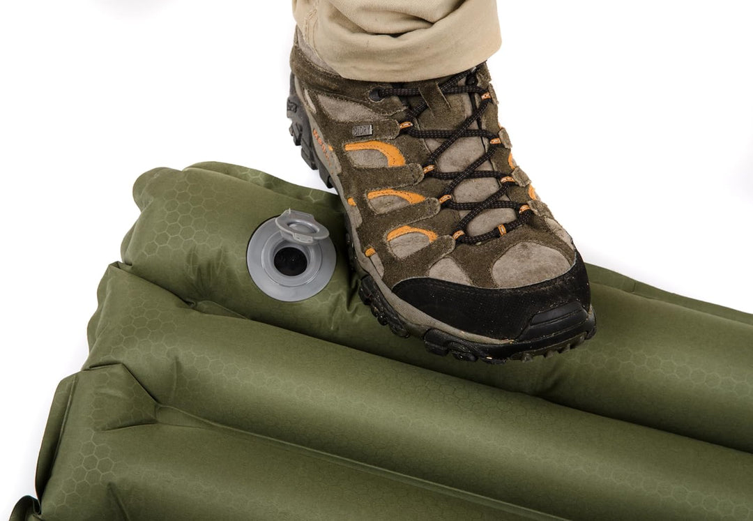 Snugpak Luftmatratze mit Fusspumpe Oliv, Oliv