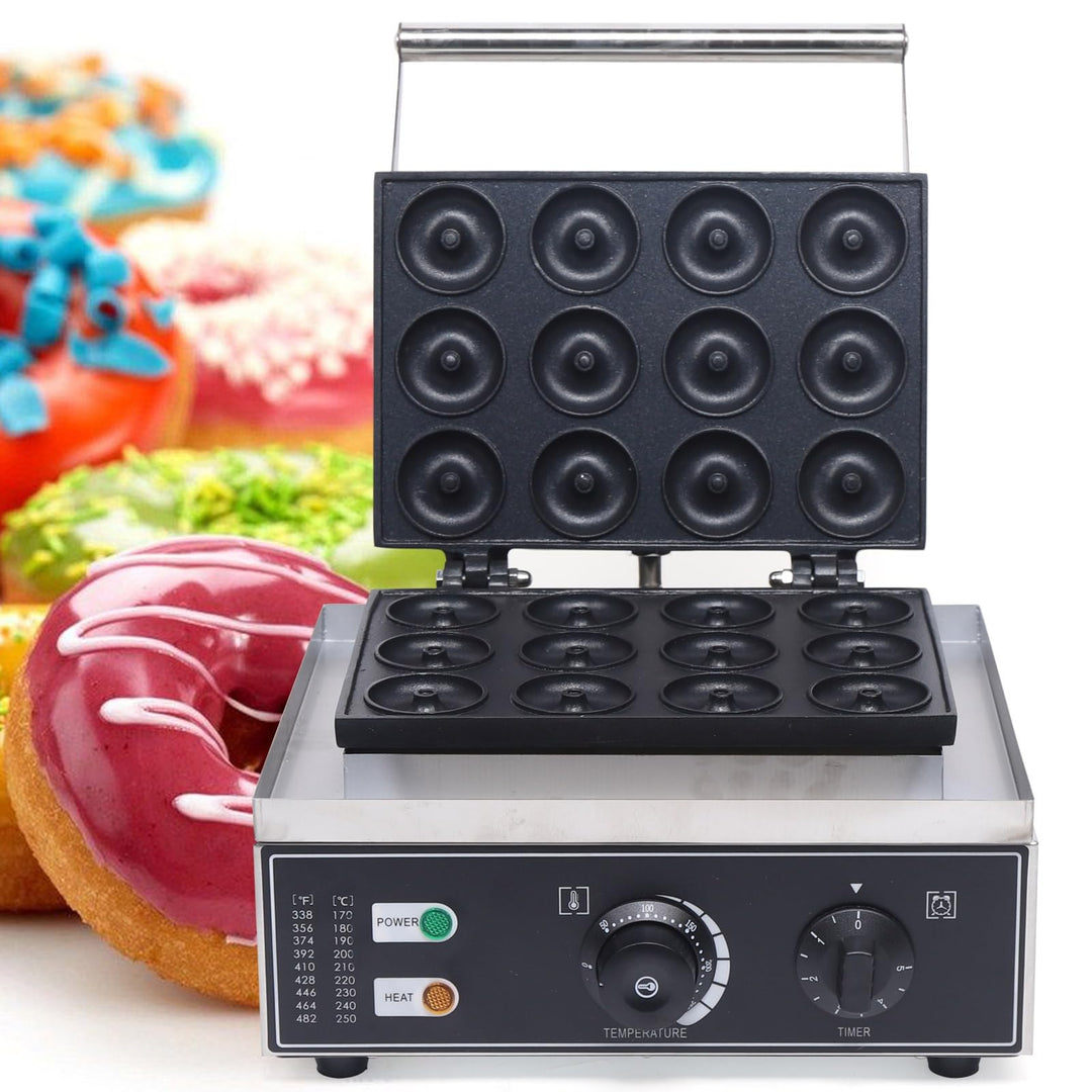 Donut Maker 1500W Kommerzielle Donutmaker 220V Antihaft Elektrisch 12 Stück 9cm Donut Baker Maker Ma