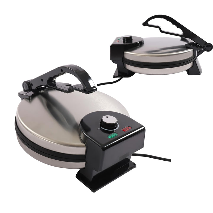 Elektrische Crepes Maker, 1800W Hochleistungs-Gusseisen Tortilla Maker, 10zoll Baking Pan Diameter,