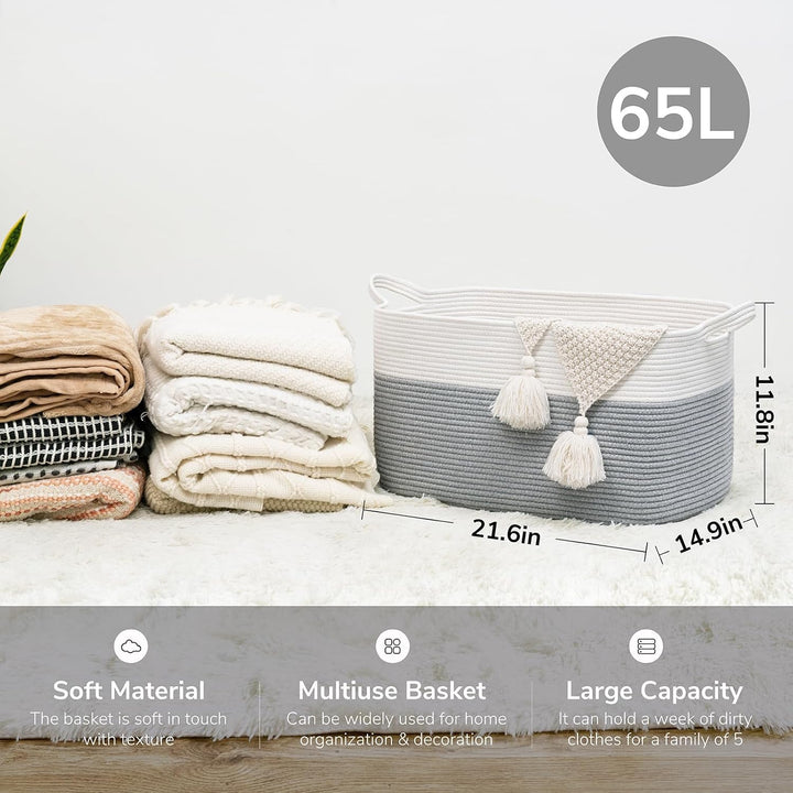 TIMEYARD Wäschekorb, Wäschesammler, Aufbewahrungskorb, Faltbarer Wäschekorb, Square Laundry Baskets,