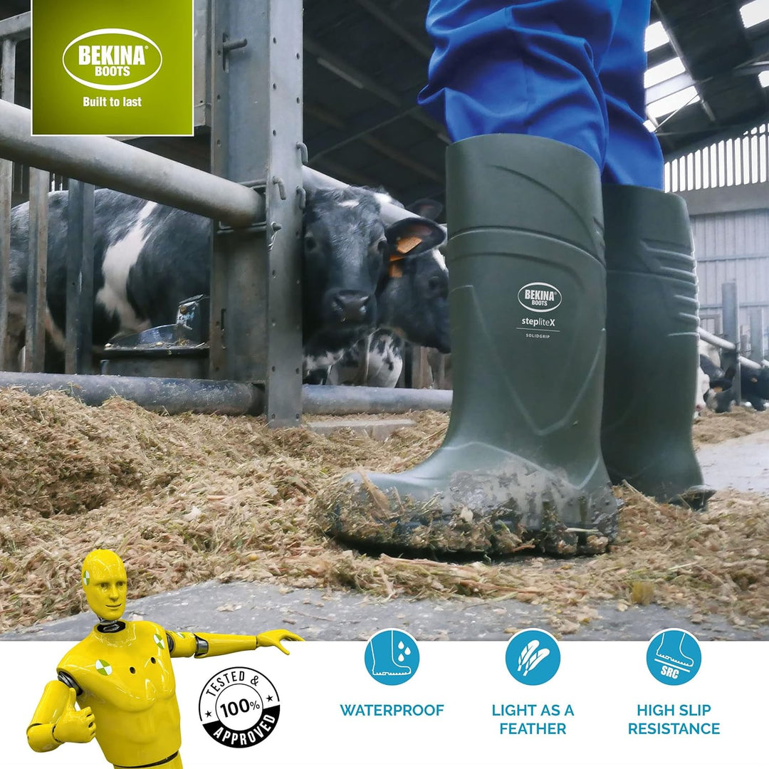 Bekina Steplite X S5 Robuste Sicherheitsstiefel für Herren und Damen mit Stahlkappe und Stahlsohle,