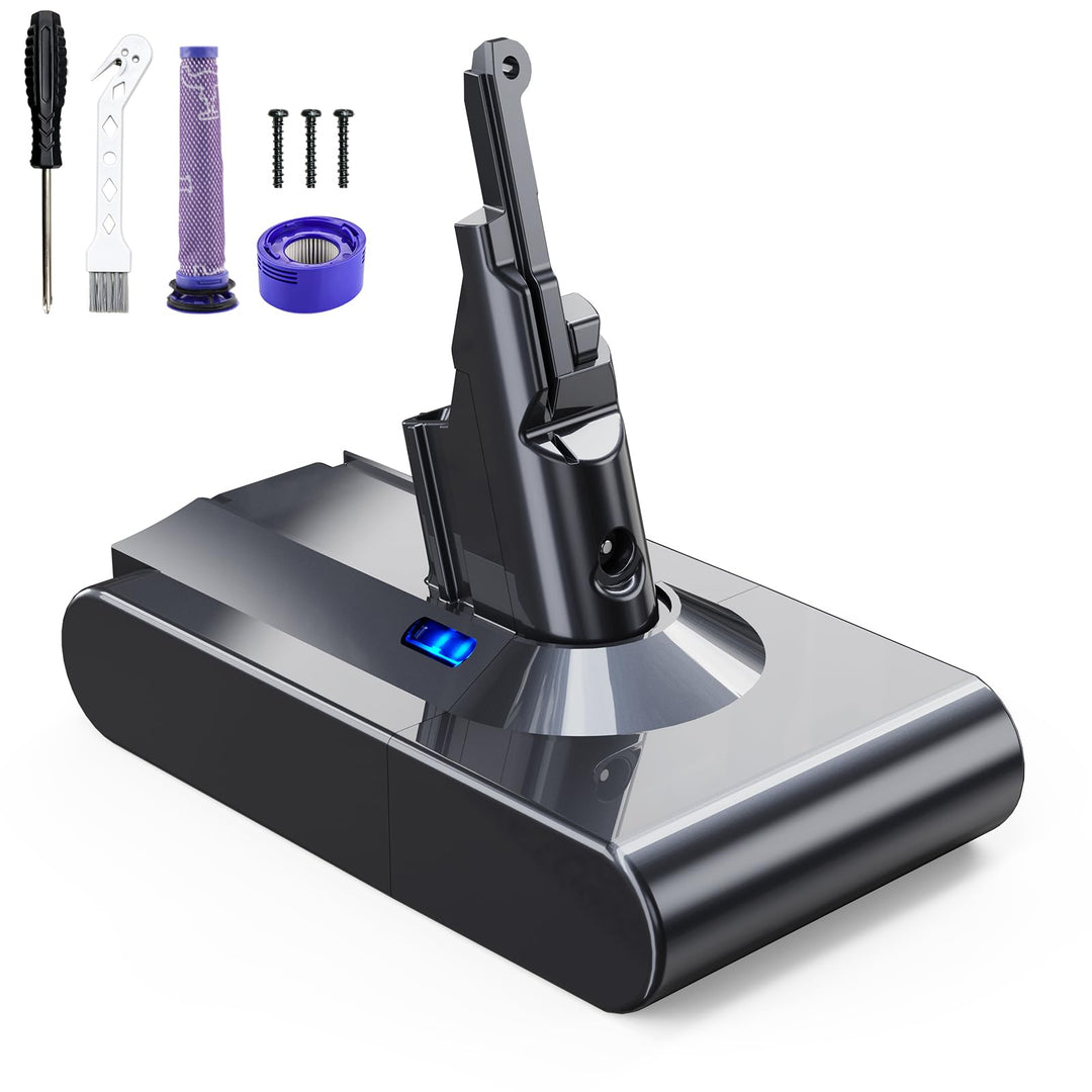 EVARY 8000mAh V8 Ersatzakku für Dyson V8 Akku Kompatibel Absolute Animal Motorhead Absolute Pro SV10