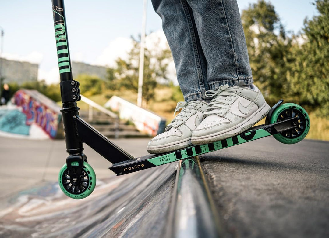 Movino Stunt Scooter Stunt Roller Kickscooter Professioneller Freestyle Roller Trick Roller ABEC 9 K