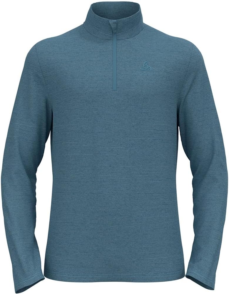 Odlo Herren Roy_542332 Mid Layer mit Reissverschluss (1er Pack) S Provincial Blue - Black, S Provinc