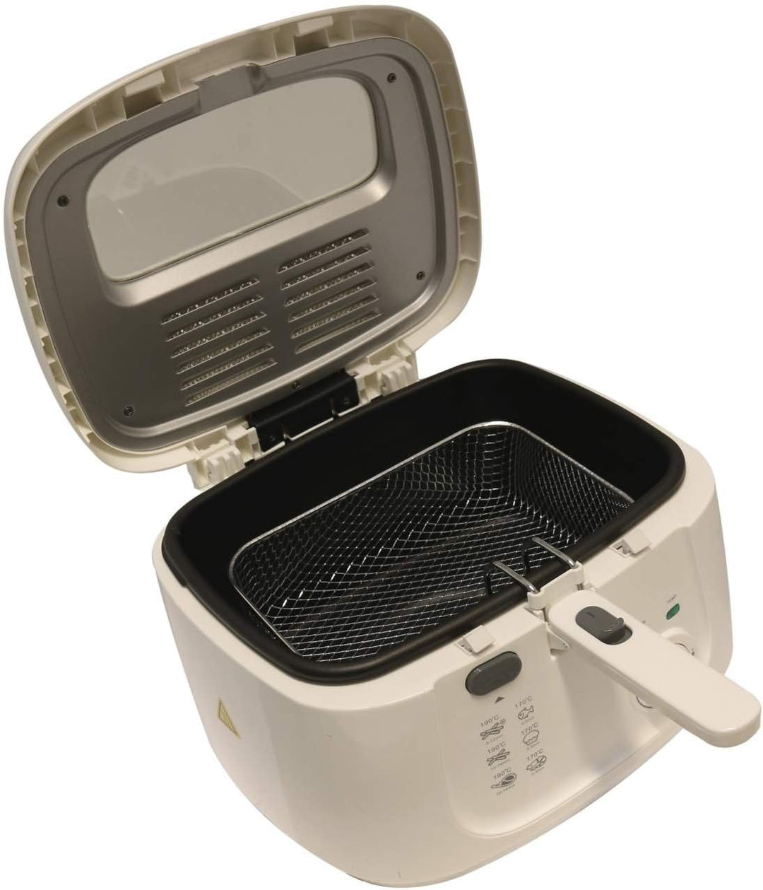 Fritteuse DESKI 1800 Watt 2,5 Liter Edelstahl weiss