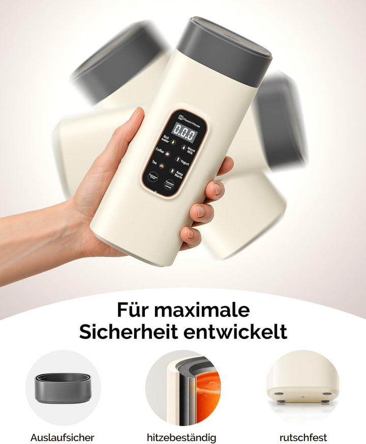 Maestri House Wasserkocher Klein 550ml, 6-in-1 Reisewasserkocher, Wasserkocher, Schnelles Aufheizen,