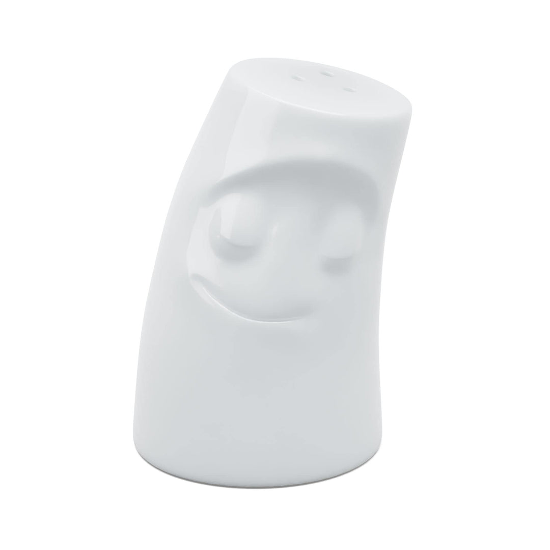 FIFTYEIGHT PRODUCTS / Salzstreuer Würzschmusie „Verschmust“ (Porzellan, Made in Germany) Weiss