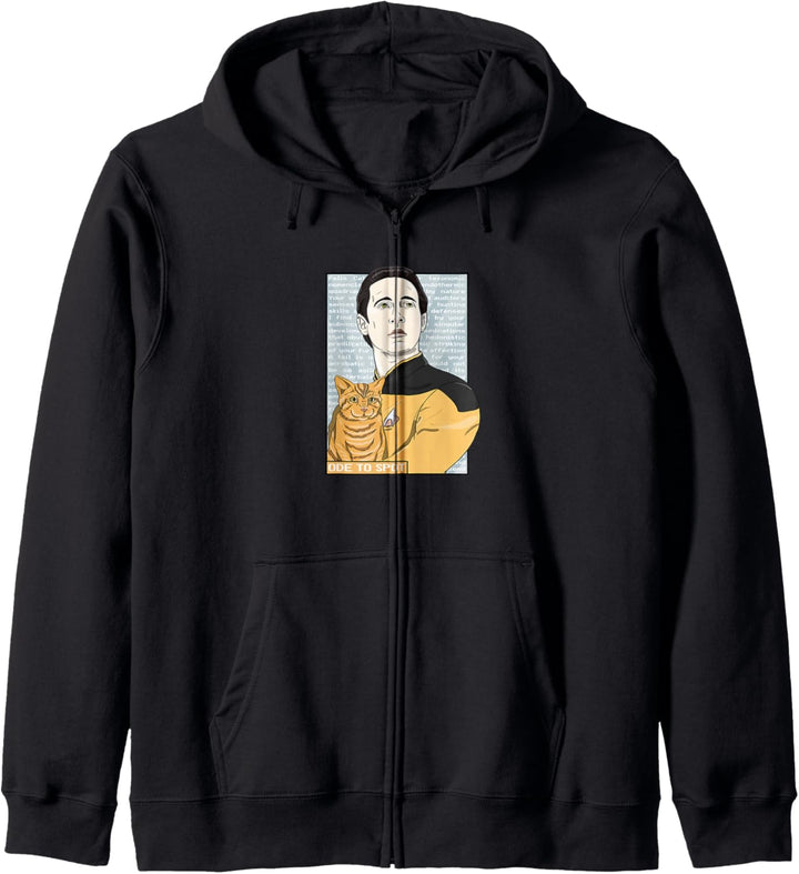 Star Trek: The Next Generation Data Ode To Spot Portrait Kapuzenjacke