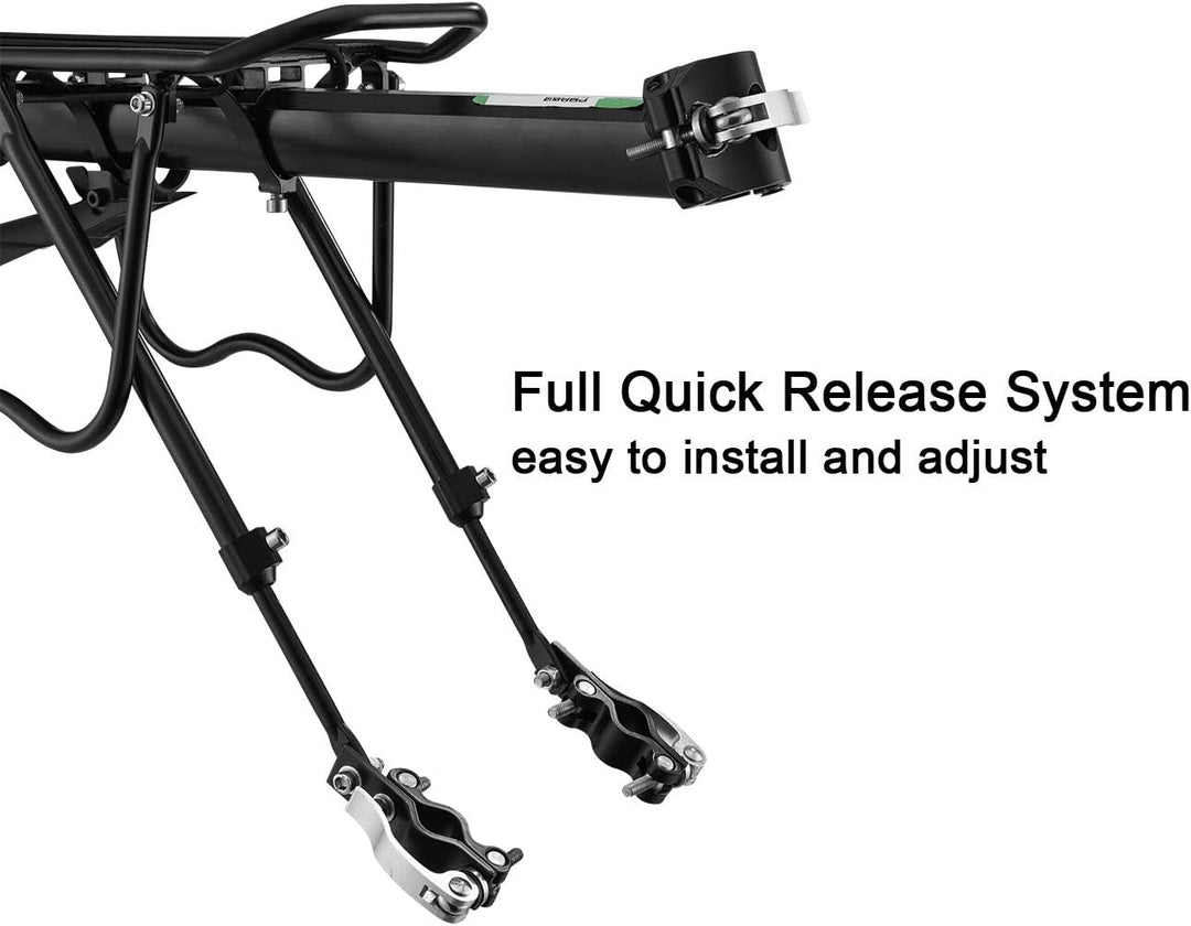 ROCKBROS Fahrrad Gepäckträger Mountainbike Gepäckträger Schnellspanner mit Reflektor 24-29 Zoll mit/