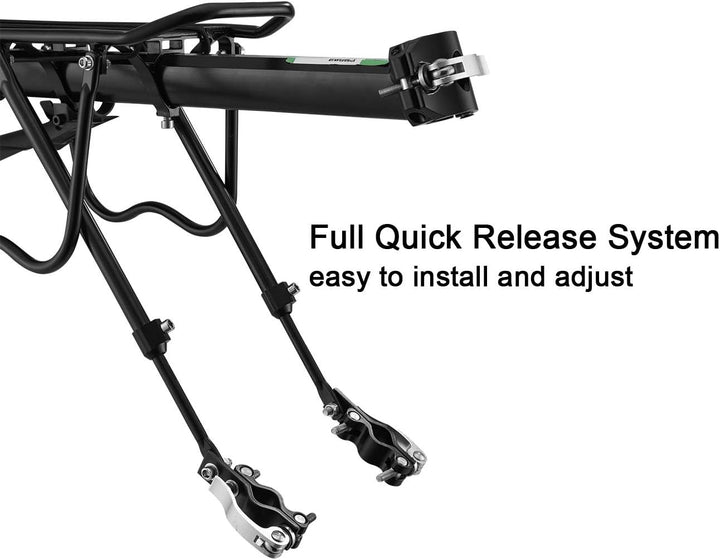ROCKBROS Fahrrad Gepäckträger Mountainbike Gepäckträger Schnellspanner mit Reflektor 24-29 Zoll mit/