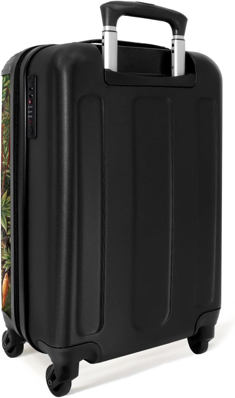 NoBoringSuitcases.com® Koffer Handgepäck Trolley Rollkoffer Kleine Reisekoffer mit 4 Rollen - Vintag