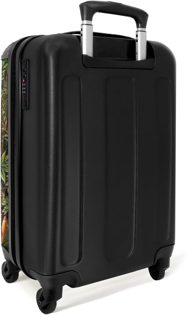 NoBoringSuitcases.com® Koffer Handgepäck Trolley Rollkoffer Kleine Reisekoffer mit 4 Rollen - Vintag