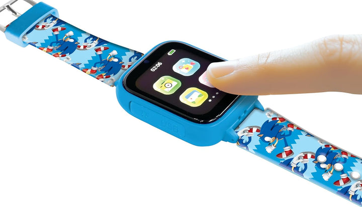 Lexibook, Sonic The Hedgehog, Selfie-Kamera-Uhr, HD-Touchscreen, 720p-Kamera, MP3-Player, Eingebaute