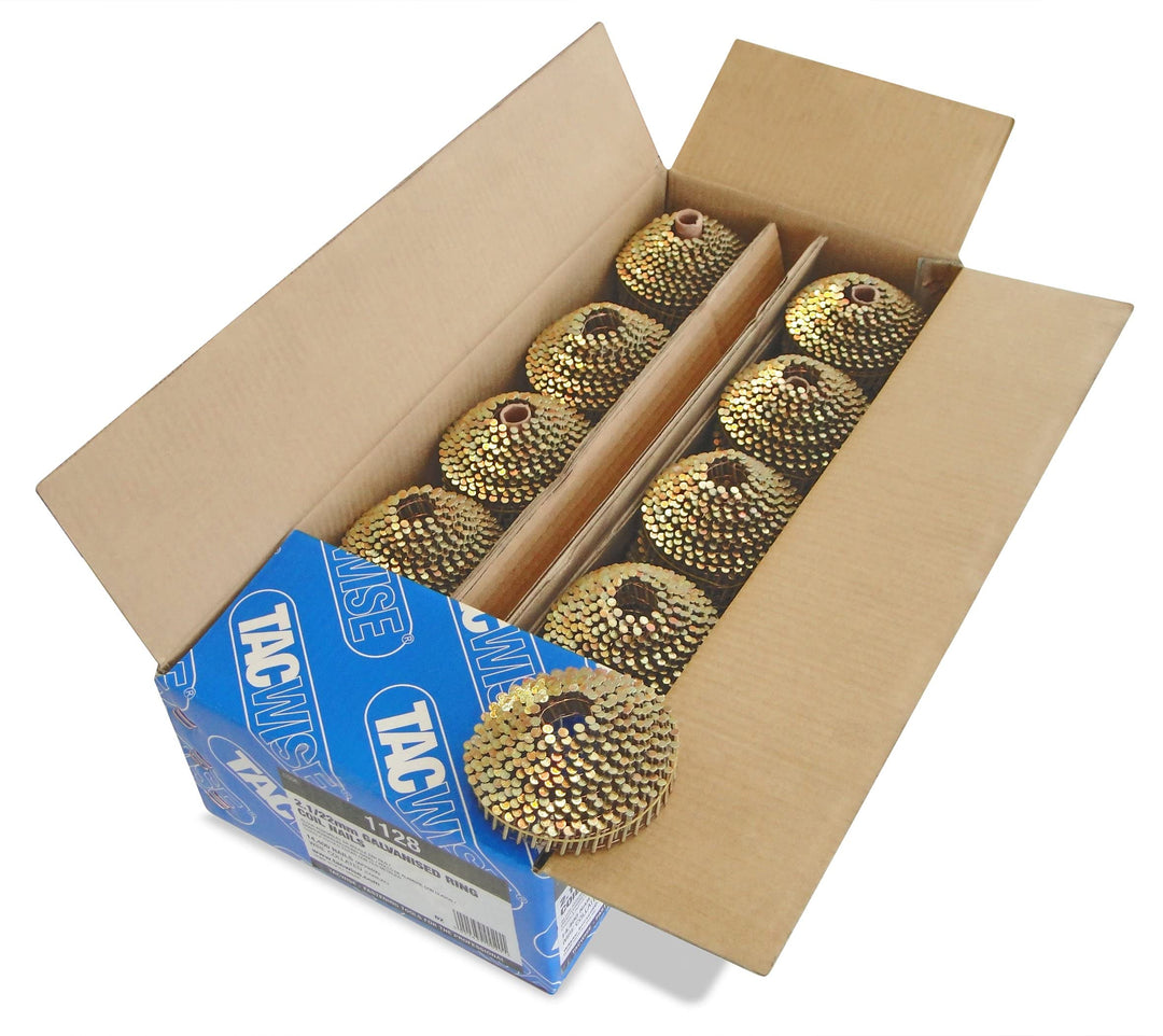 Tacwise 1128 Typ 2,1/22mm verzinkte Nägelspulering, 14.400 Stück, Grau, 14000