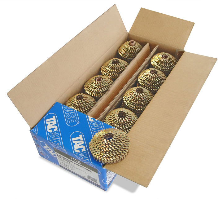 Tacwise 1128 Typ 2,1/22mm verzinkte Nägelspulering, 14.400 Stück, Grau, 14000