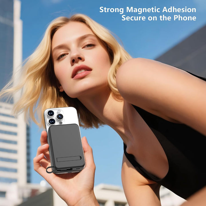 Powerbank für Magsafe10000mAh 22.5W Magnetische - Kabelloses Externe Handyakkus mit Typ-C-Eingang un