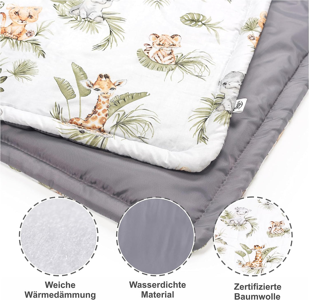 Pepi MADE IN POLAND - Spielmatte Baby - Faltbar - Wasserdicht - 120x150 cm - Picknickdecke für Kinde