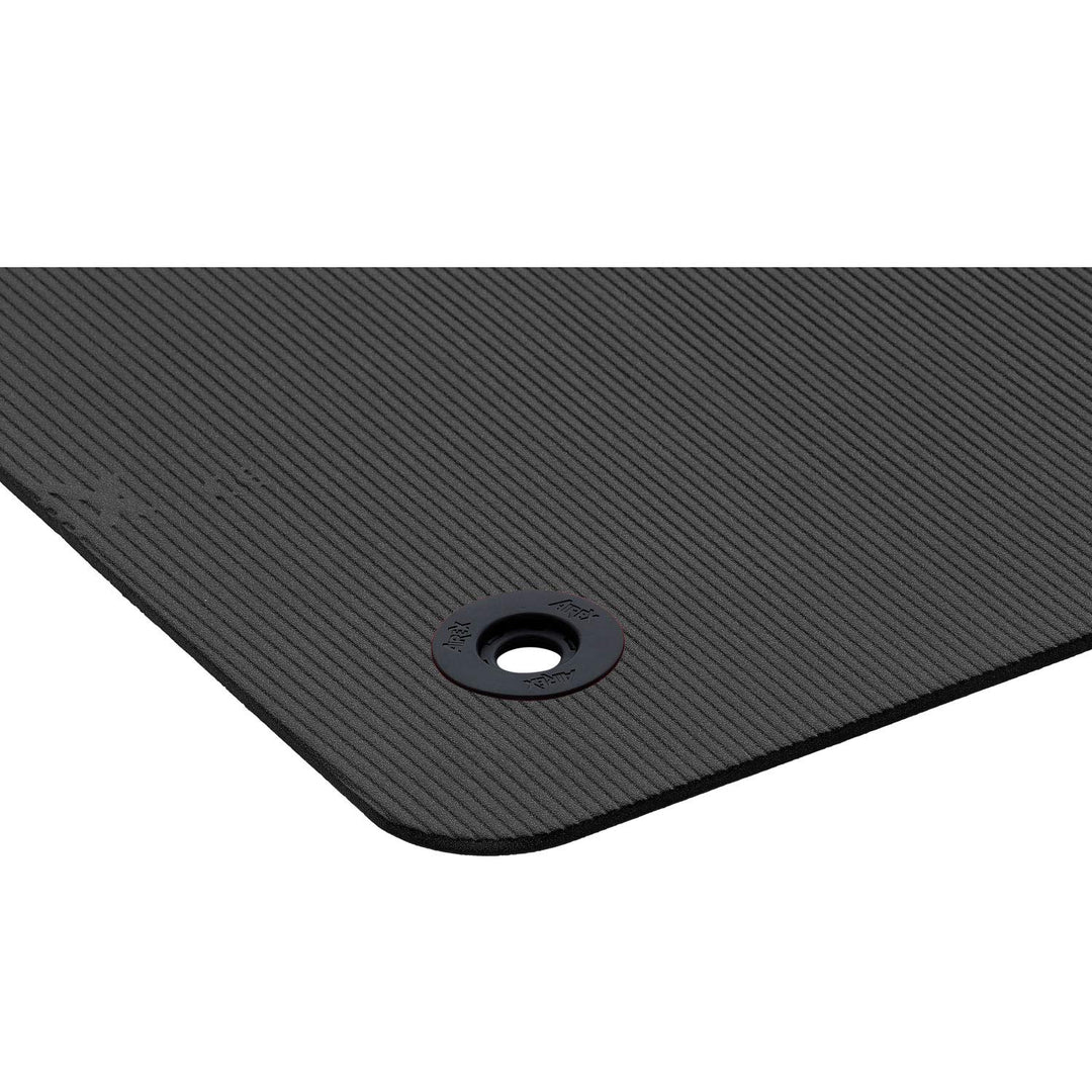 Airex Pilates 190 mit Spezialösen Schwarz, Schwarz